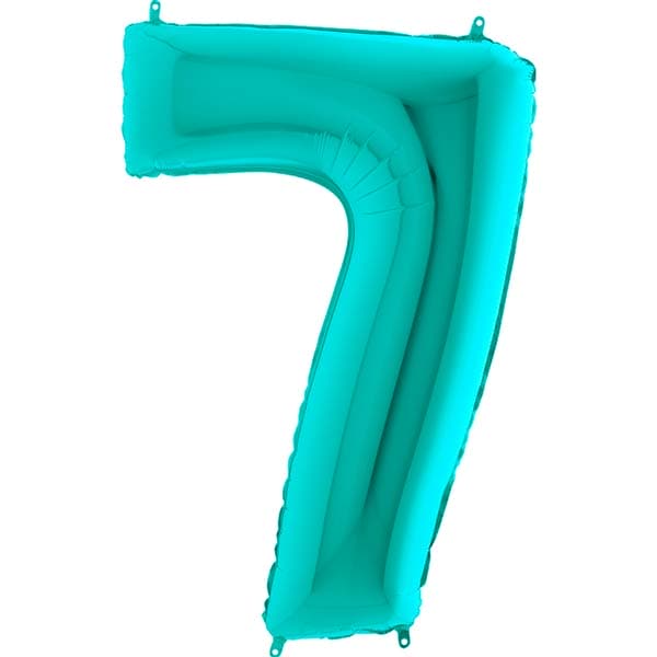 (image for) 40" Grabo Tiffany Number 7 Supershape Balloons