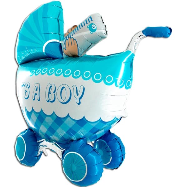 (image for) 3D Its A Boy Buggy Shape Balloons