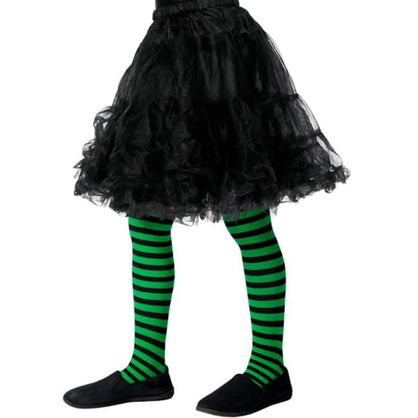 (image for) Green And Black Wicked Witch Tights