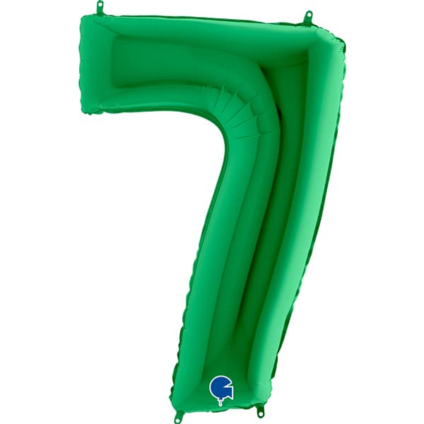 (image for) 40" Grabo Green Number 7 Supershape Balloons