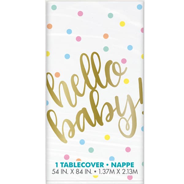 (image for) Hello Baby Plastic Tablecover 1pk