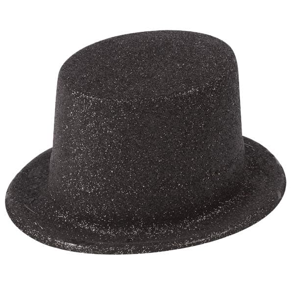 (image for) Black Glitter Top Hat