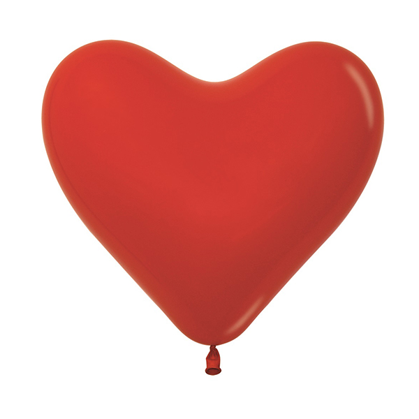 (image for) 12" Fashion Red Heart Shaped Latex Balloons 50pk