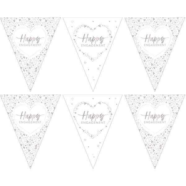 (image for) Happy Engagement Paper Flag Bunting