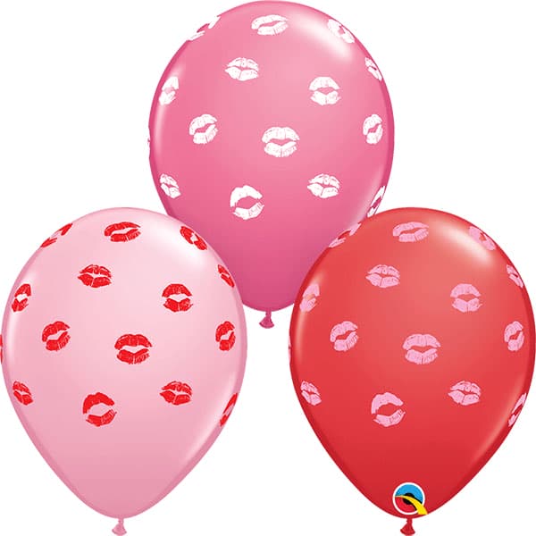 (image for) 11" Kissey Lips Latex Balloons 25pk