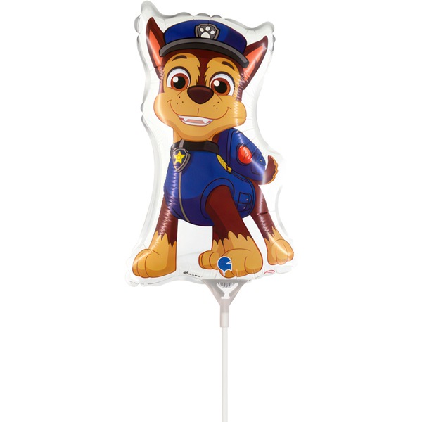 (image for) 14" Paw Patrol Chase Air Fill Mini Shape Balloons