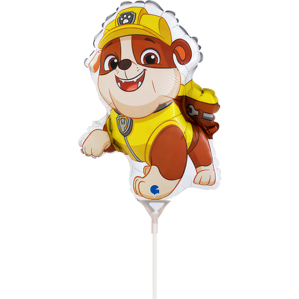 (image for) 14" Paw Patrol Rubble Air Fill Foil Balloons