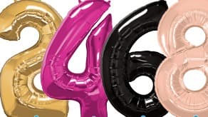 (image for) Large Number Foil Balloons