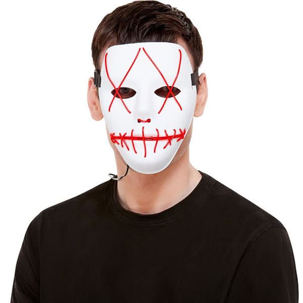 (image for) Neon Red Stitch Face Mask