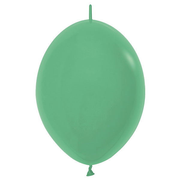 (image for) 12" Fashion Green Link O Loon Latex Balloons 50pk