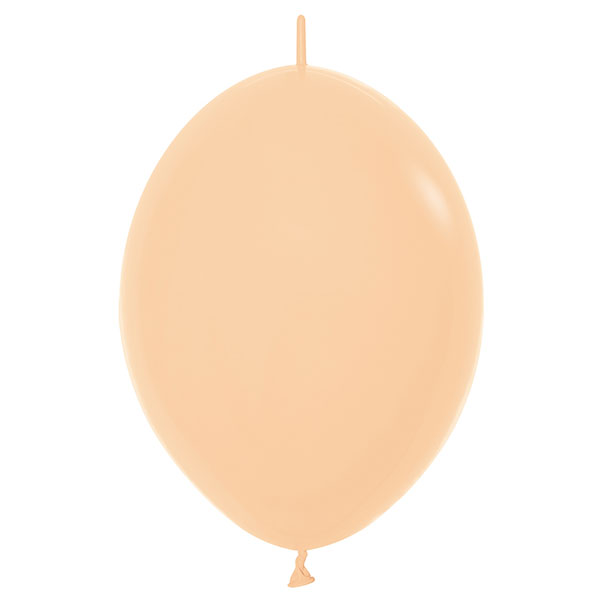 (image for) 12" Fashion Peach Blush Link O Loon Latex Balloons 50pk