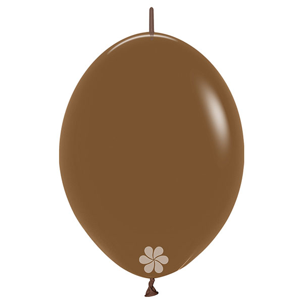 (image for) 12" Fashion Mocha Link O Loon Latex Balloons 50pk