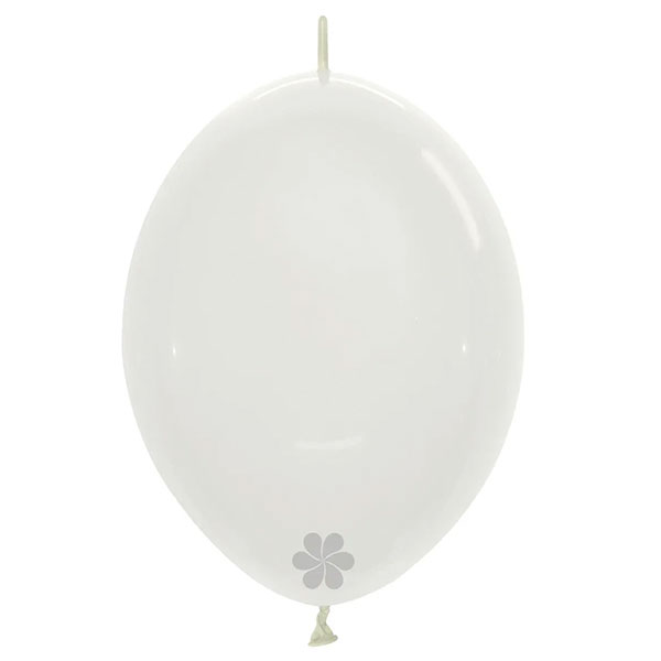 12" Crystal Clear Link O Loons Latex Balloons 50pk