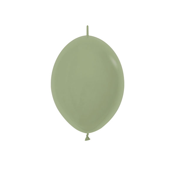 6" Fashion Eucalyptus Link O Loon Latex Balloons 50pk