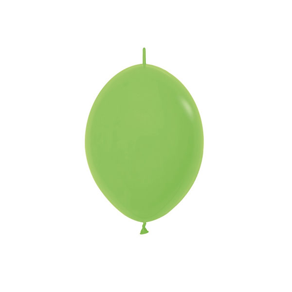 (image for) 6" Fashion Lime Green Link O Loon Latex Balloons 50pk