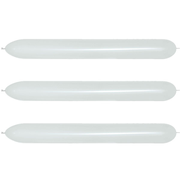 660 Fashion White Modelling Latex Balloons 20pk