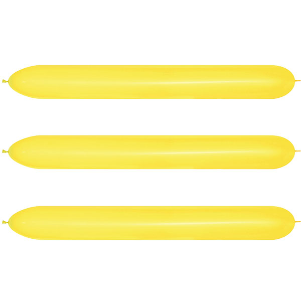 (image for) 660 Fashion Yellow Modelling Latex Balloons 20pk
