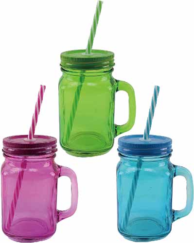 (image for) Assorted Glass Drinking Jars