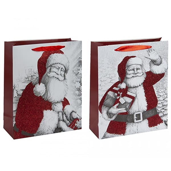 (image for) Christmas Pencil Sketch Medium Gift Bags