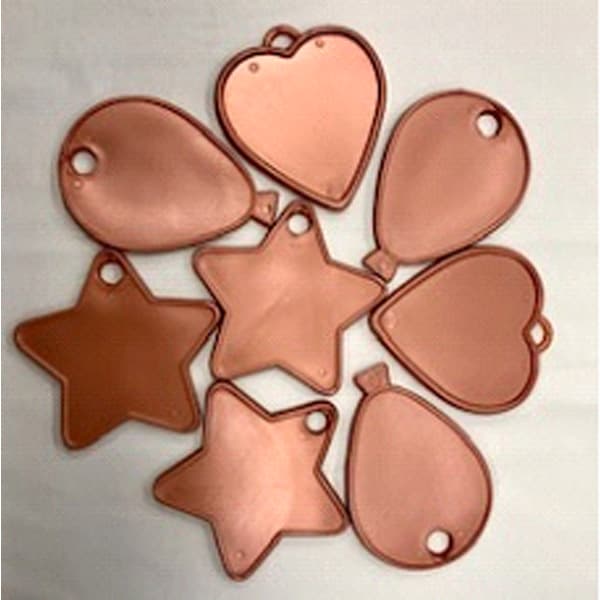 (image for) Rose Gold Mixed Shapes Weights x100