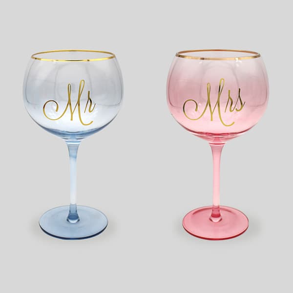 (image for) Mr And Mrs Gin Glasses