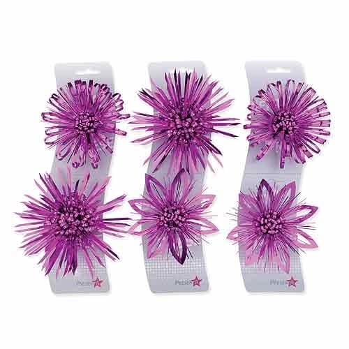 (image for) Cerise Matt Metallic Gift Bows x6