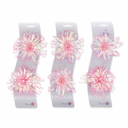 (image for) Pink Matt Metallic Gift Bows x6