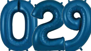 (image for) Large Navy Number Balloons