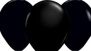 (image for) New Year Plain Black Latex Balloons