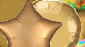 (image for) New Year Plain Gold Foil Balloons