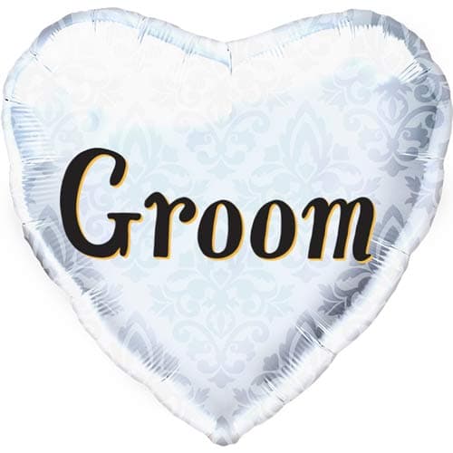 (image for) 18" Groom Heart Foil Balloons