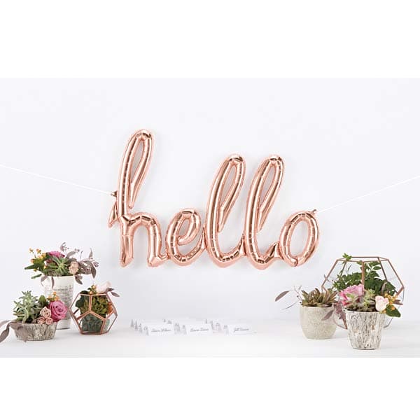 (image for) 47" Hello Scrip Air Filled Balloons Banner