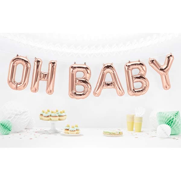 (image for) 16" Oh Baby Air Fill Balloons Banner