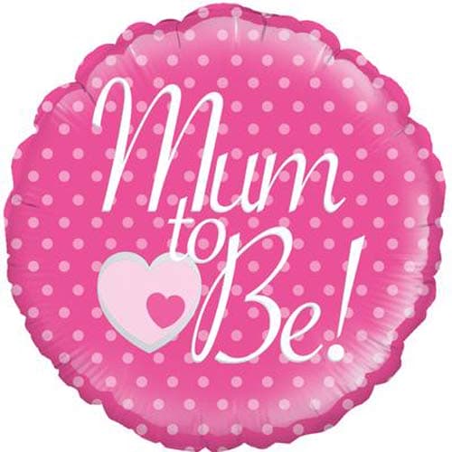 (image for) 18" Pink Mum To Be Foil Balloons