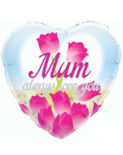 (image for) 18" Mum Always Love You Foil Balloons