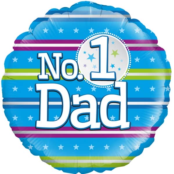 (image for) 18" Number 1 Dad Foil Balloons