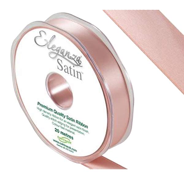 (image for) Rose Gold Double Faced Satin Ribbon 15mm x 20m