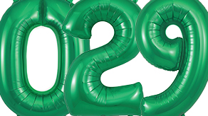 (image for) Large Green Number Balloons