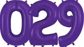 (image for) Large Purple Number Balloons