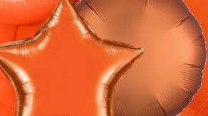 (image for) Orange Foil Balloons