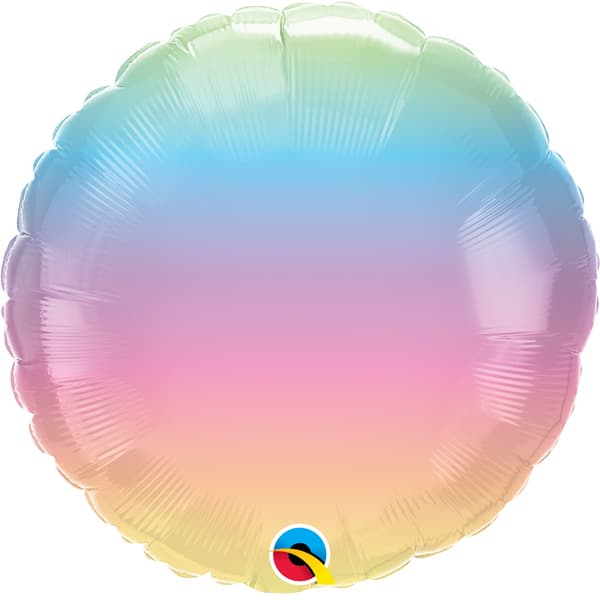 (image for) 18" Pastel Ombre Foil Balloons