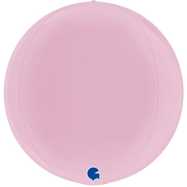 (image for) 15" Pastel Pink Globe Foil Balloons