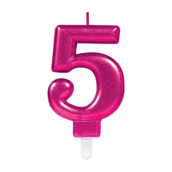 (image for) Pink Metallic Age 5 Candles