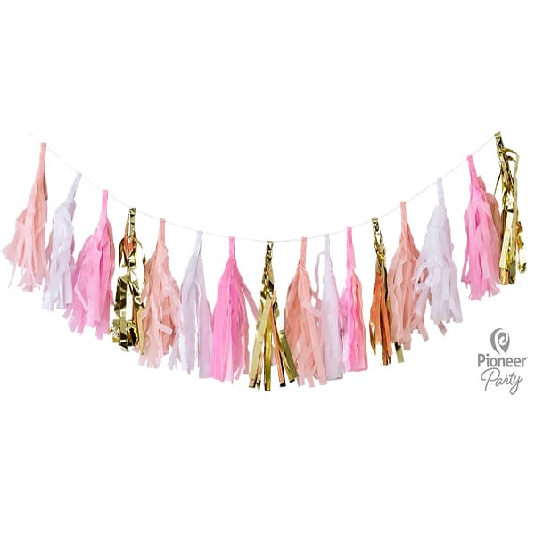 (image for) Pink, White And Gold Tassels