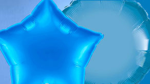 (image for) Blue Plain Foil Balloons