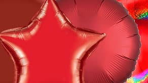 (image for) Red Plain Foil Balloons