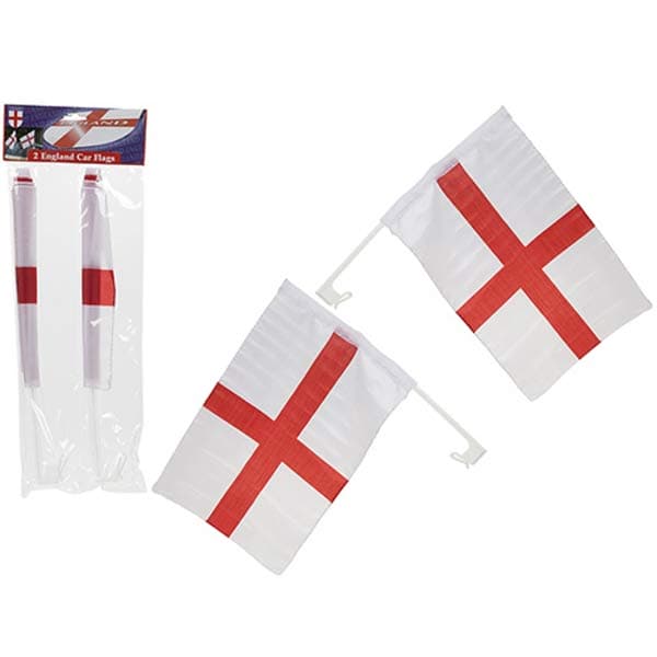 (image for) Twin Pack England Car Flags