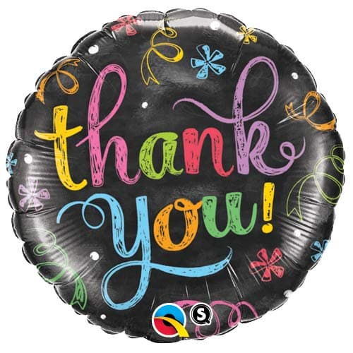 (image for) 18" Thank You Chalkboard Foil Balloons