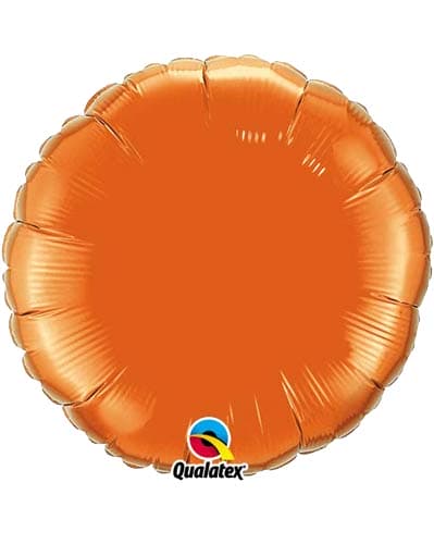 (image for) 18" Orange Round Foil Balloon