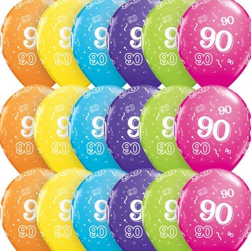 (image for) 11" 90 Around Tropical Assorted Latex Balloons 50pk